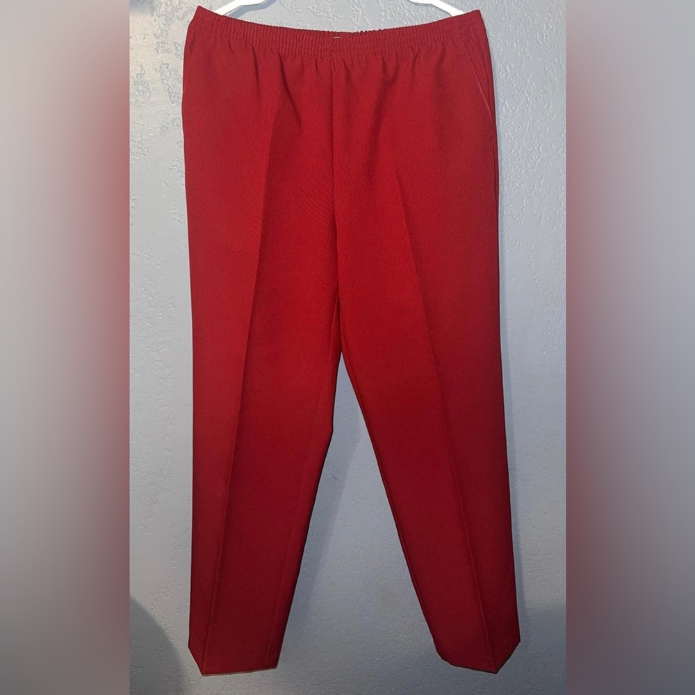 Koret Red Men's Dress Pants - Straight Tailored Leg